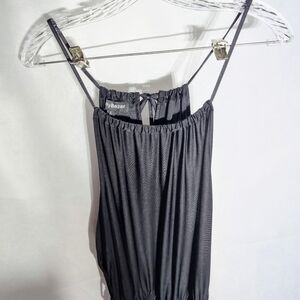 Eilly Bazar Halter Top Jumpsuit Black Sz L